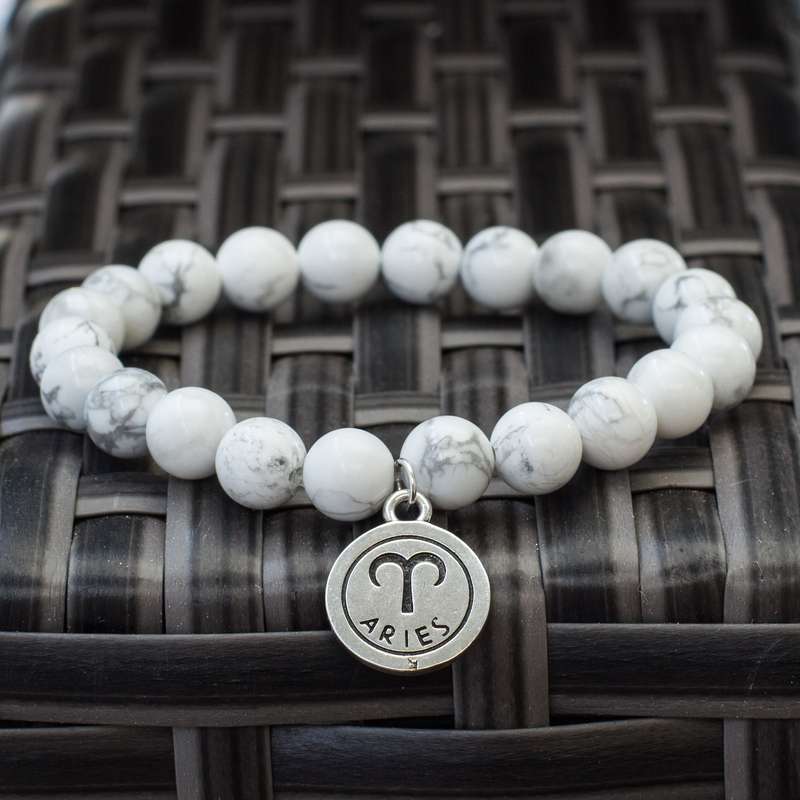 The Stars - Howlite Zodiac Bracelets