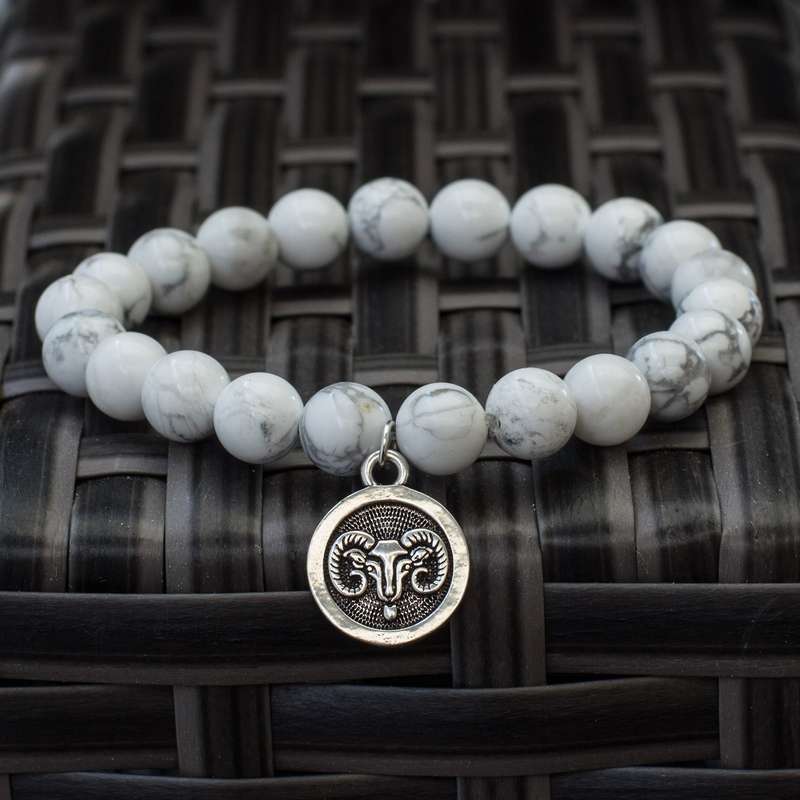 The Stars - Howlite Zodiac Bracelets
