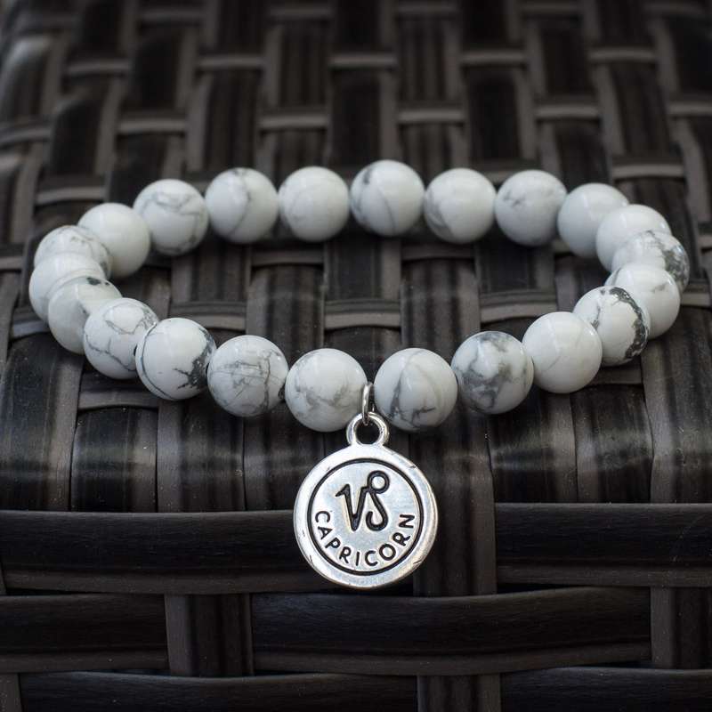 The Stars - Howlite Zodiac Bracelets