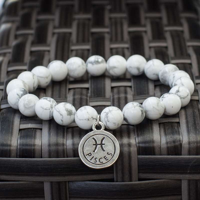 The Stars - Howlite Zodiac Bracelets