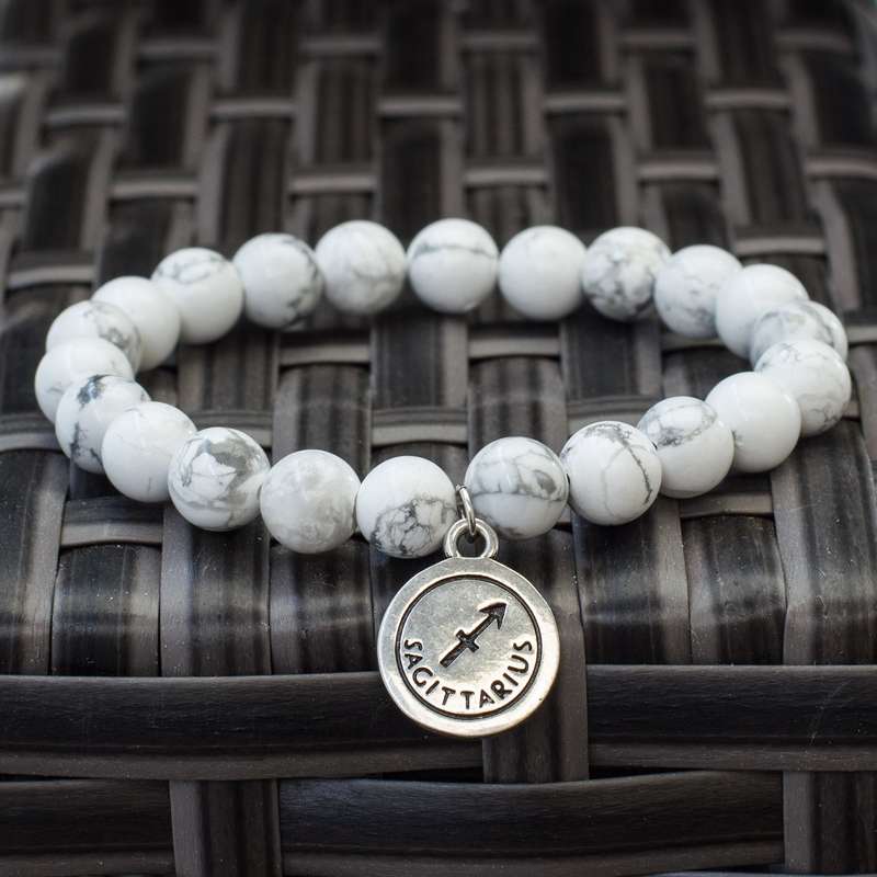 The Stars - Howlite Zodiac Bracelets