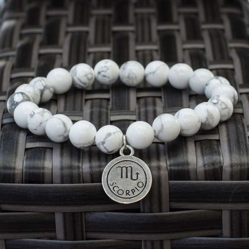 The Stars - Howlite Zodiac Bracelets