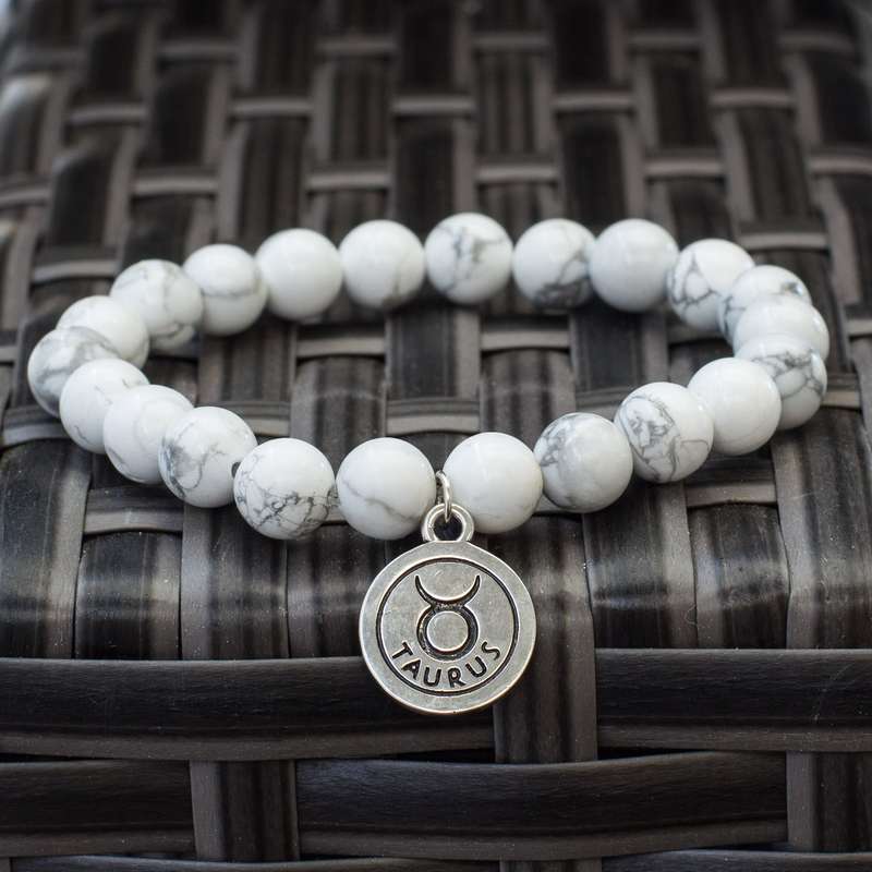 The Stars - Howlite Zodiac Bracelets