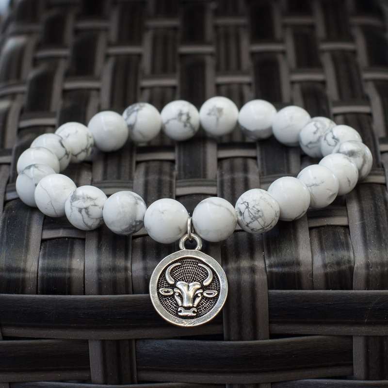 The Stars - Howlite Zodiac Bracelets