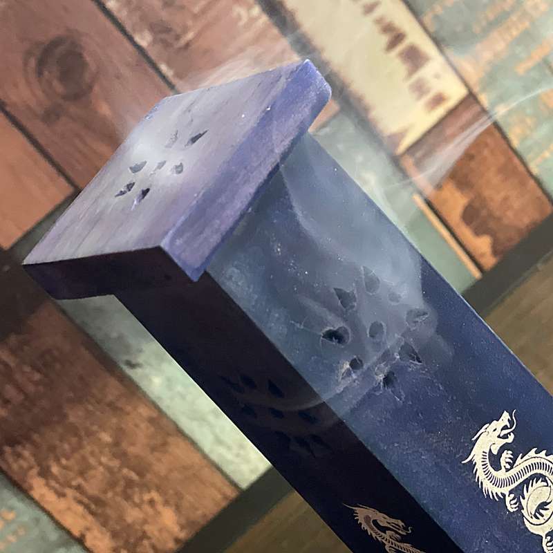 Wooden Incense Holder ( Navy ) Dragon