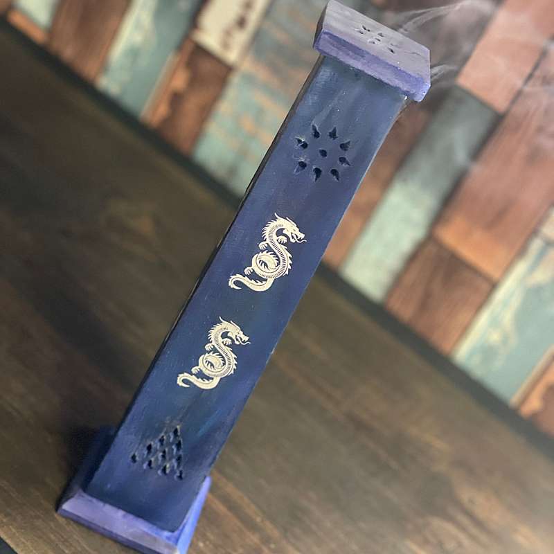 Wooden Incense Holder ( Navy ) Dragon