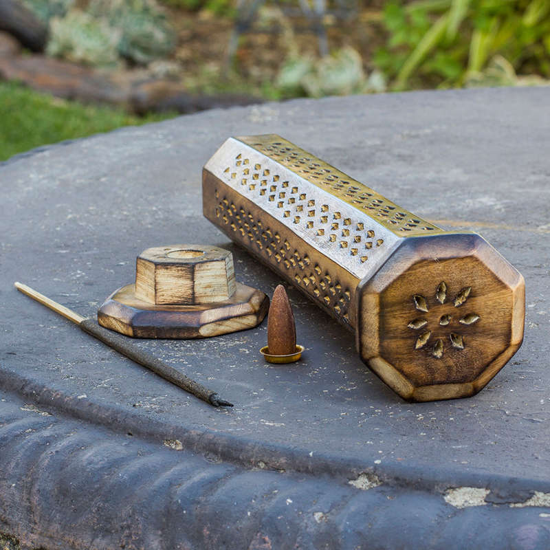 Wooden Tower Incense Holder