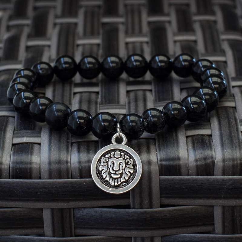 The Stars  Black Obsidian Zodiac Bracelets