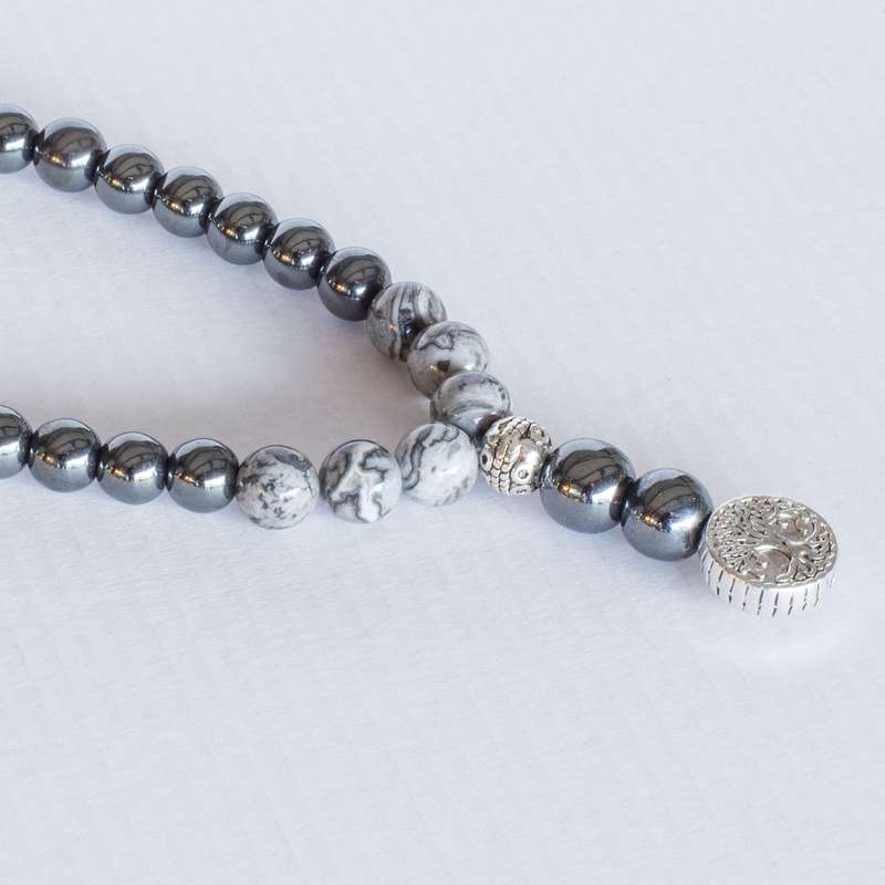 Picasso Worry Beads (Picasso Jasper & Hematite)