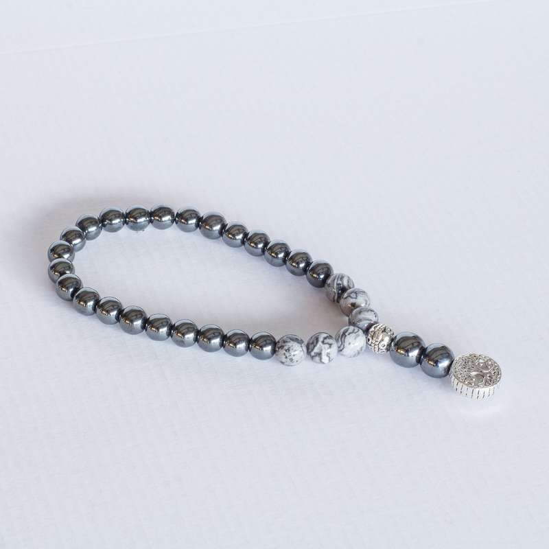 Picasso Worry Beads (Picasso Jasper & Hematite)
