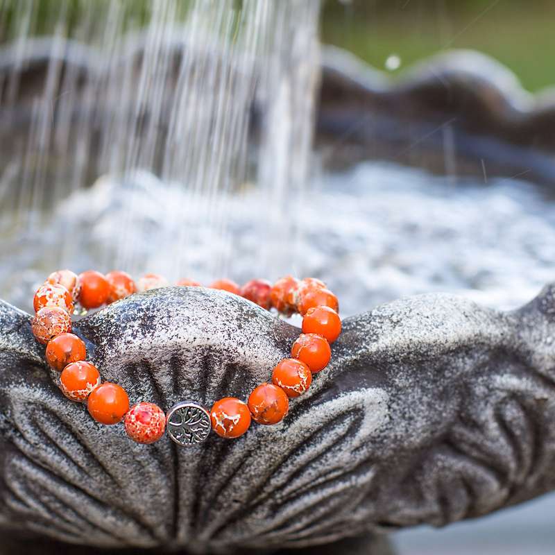 The Pleasure Bracelet - Orange Jasper