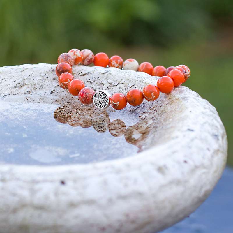 The Pleasure Bracelet - Orange Jasper