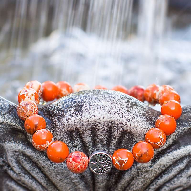 The Pleasure Bracelet - Orange Jasper