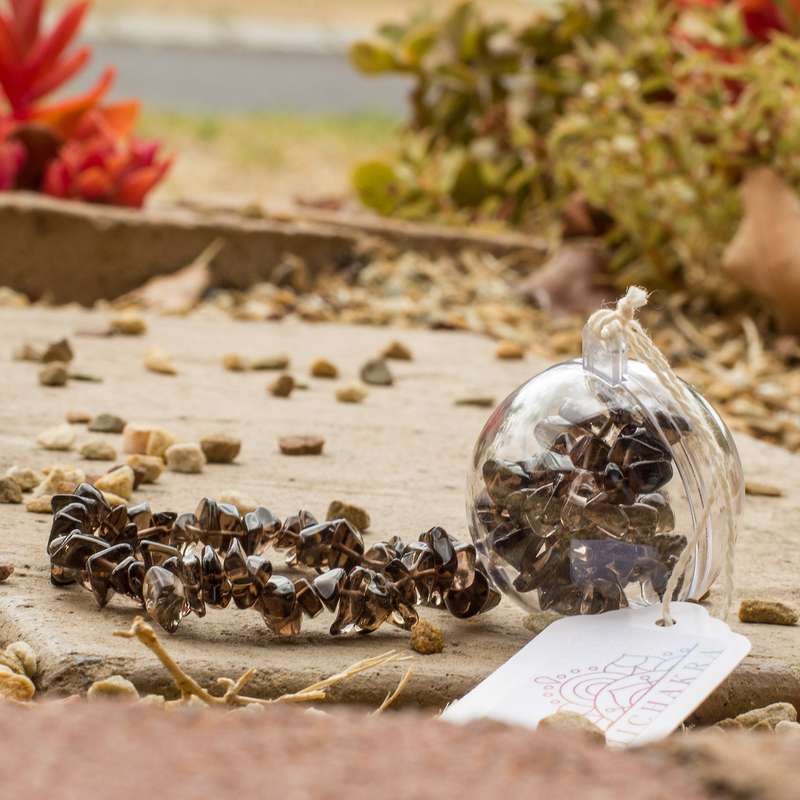 Smokey Quartz Chip Bracelet