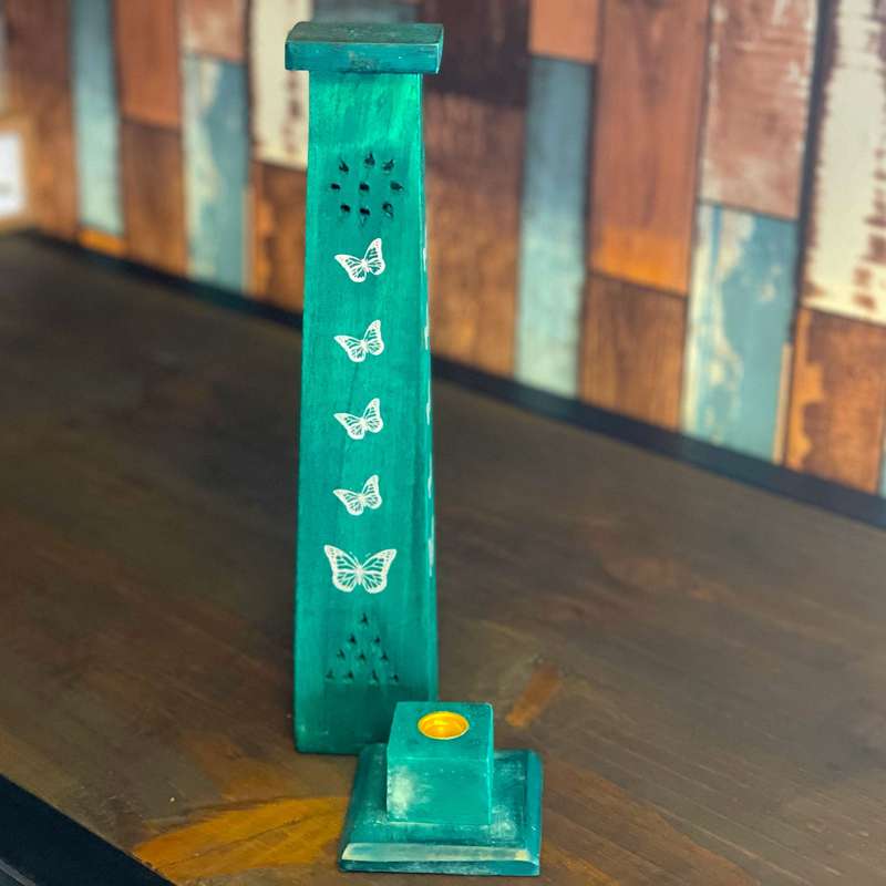 Wooden Incense Holder (Green)