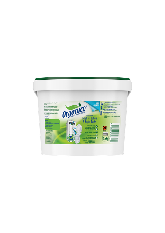 Organico Toilet, Pit & Septic Treatment - Fresh Fragrance - 2.5Kg
