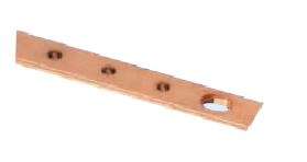 Copper Busbar 15X4X200L Plated And Threaded 10Xm5