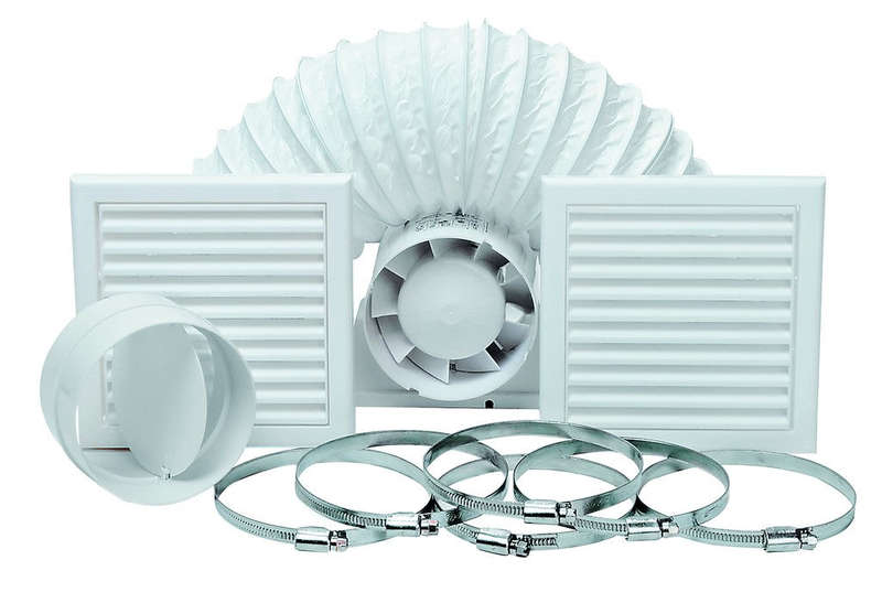 Axial In-Line Fan Kit 100Mm Dia