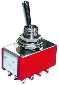 Mini Sw On-On(On-Off) Solder Tag 4Pdt 2A