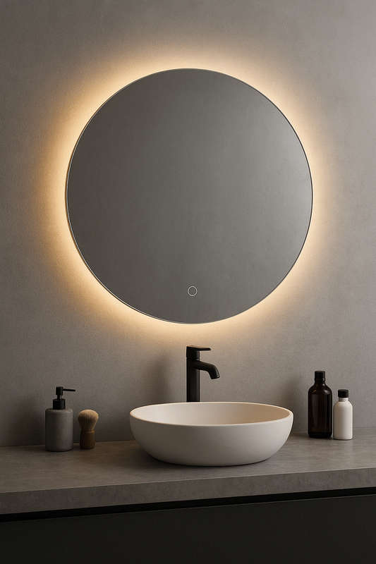 Frameless LED Mirror  600mm Round