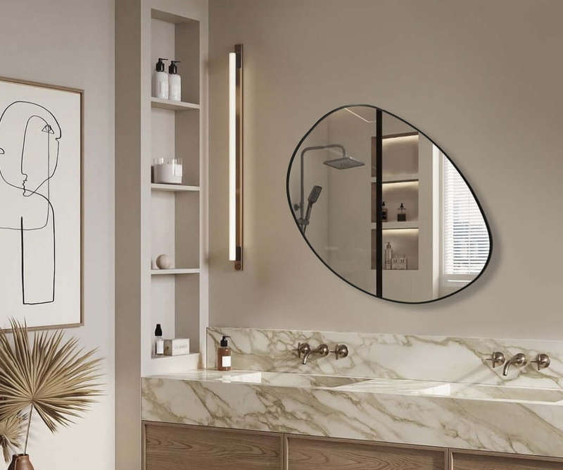 Aluminium Frame Mirror - 600x800mm