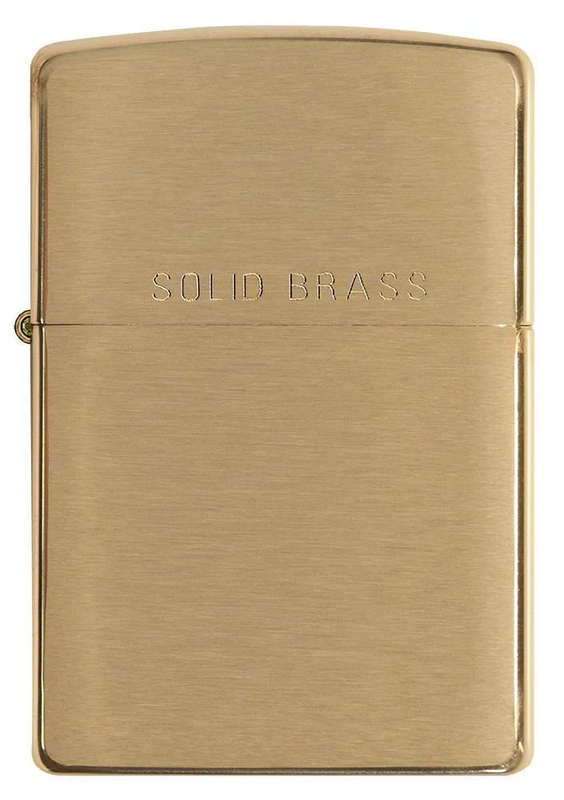 Zippo Classic Brushed Solid Brass