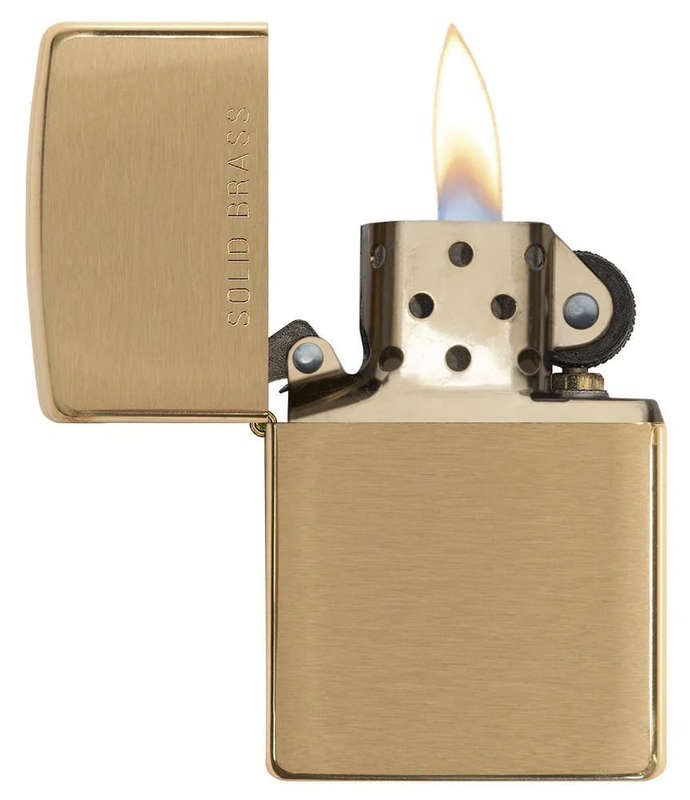 Zippo Classic Brushed Solid Brass