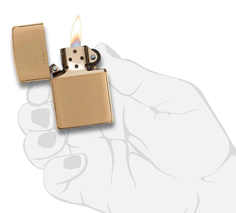Zippo Classic Brushed Solid Brass