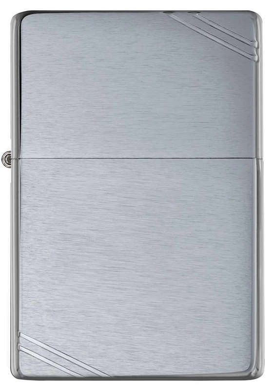 Brushed Chrome Vintage with Slashes