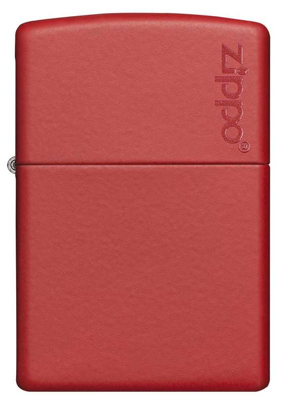 Classic Red Matte Zippo Logo
