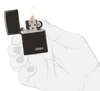Classic High Polish Black Zippo Logo