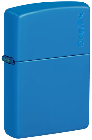Classic Sky Blue Matte Zippo Logo