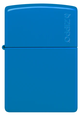 Classic Sky Blue Matte Zippo Logo