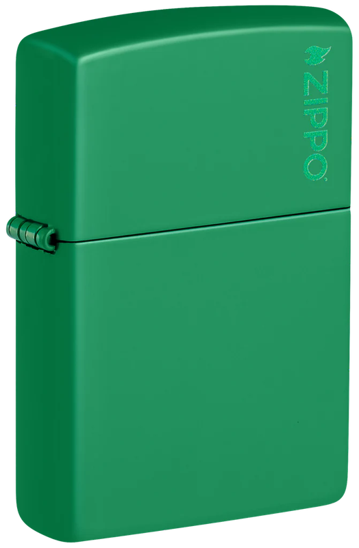 Classic Grass Green Matte Zippo Logo