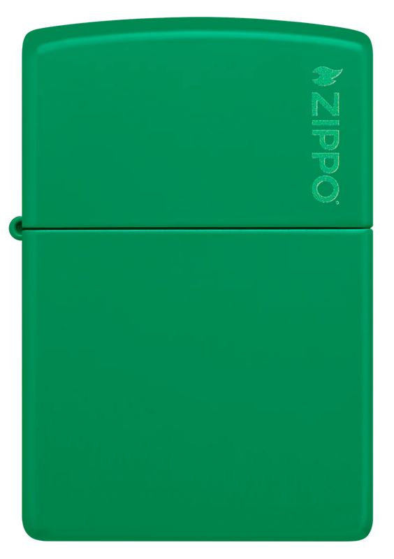 Classic Grass Green Matte Zippo Logo