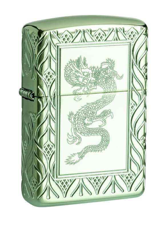 Armor High Polish Green Elegant Dragon