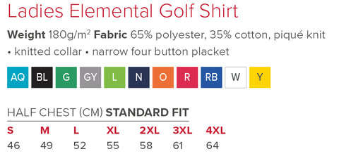 Ladies Elemental Golf Shirt|usbandmore