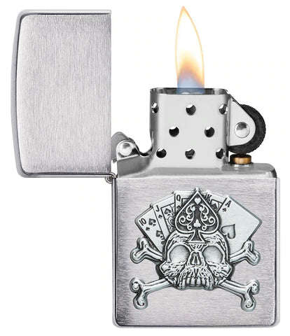 Card Skull Emblem Design