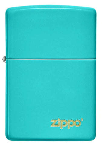 Classic Flat Turquoise Zippo Logo
