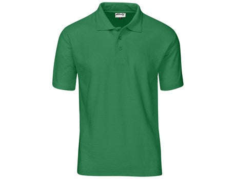 Mens Basic Pique Golf Shirt - Green / 5XL