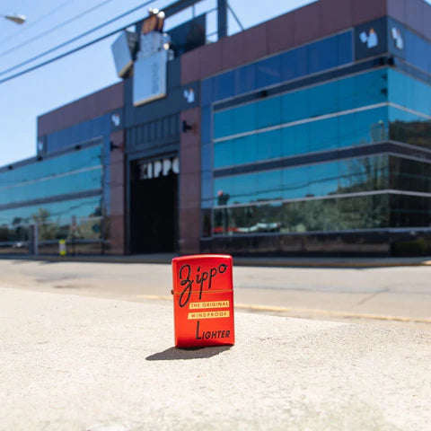 Zippo Red Box Top Design