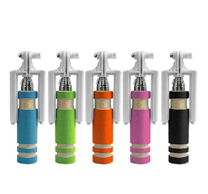 Foldable All-in-One Selfie Stick Mini Monopod - Blue