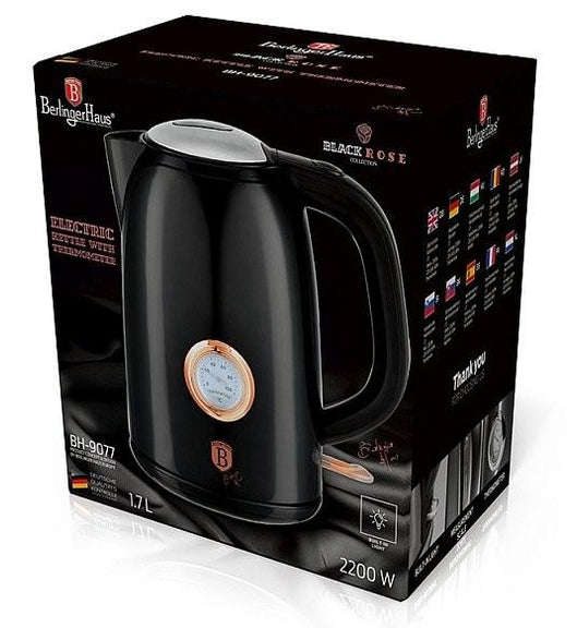 Berlinger Haus Kettle 1.7 L, Black Rose Collection(second hand)