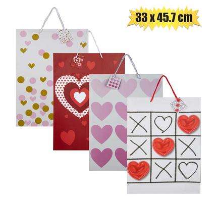 Assorted Paper Valentine's Day Themed Gift Bags
