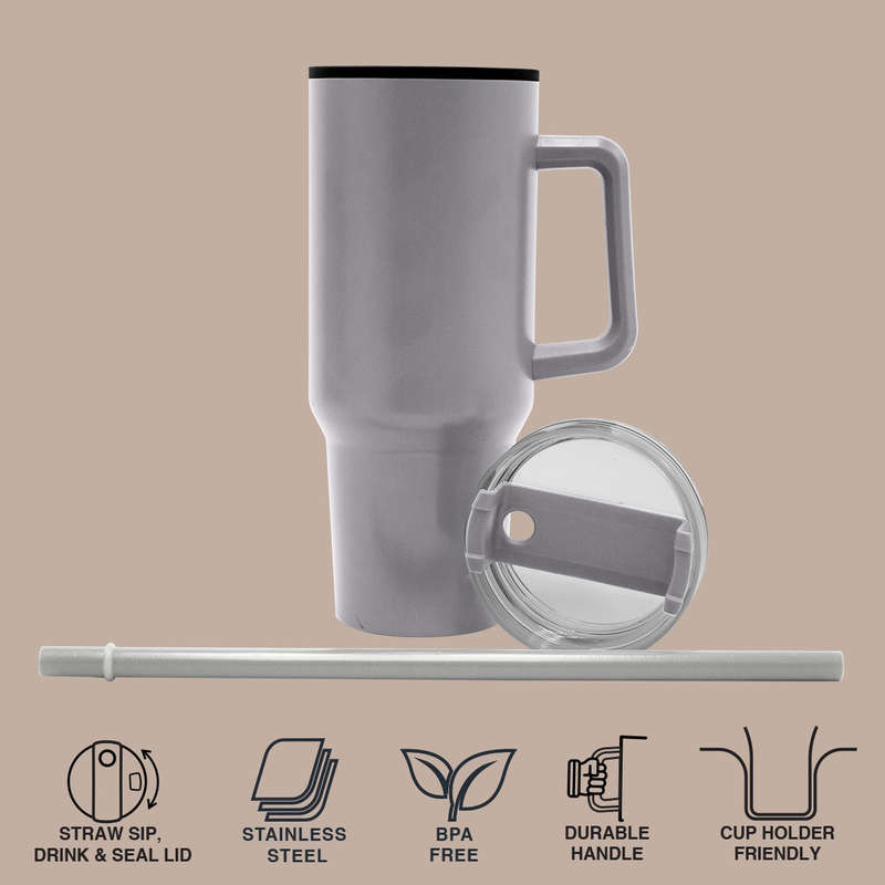 1200ml Polypropylene Enduro Mug - Grey