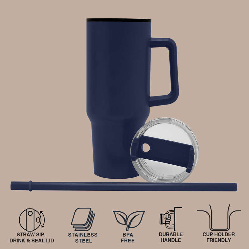 1200ml Polypropylene Enduro Mug - Navy