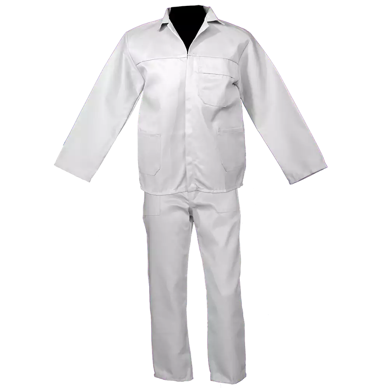 White Conti Suit ( 2 piece )  Poly cotton