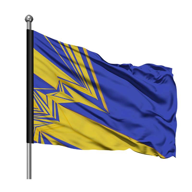 Digitally Printed Flag, Single Sided, 1200mm x 3000mm, with sleeve