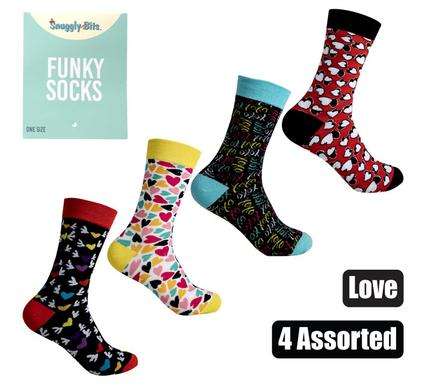 Unisex Love Assorted Socks