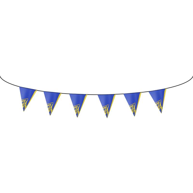 Triangular Pennants. Single sided, PVC
